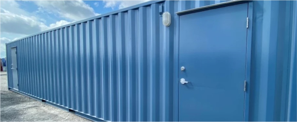 shipping container modification - steel doors